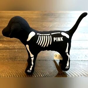 PINK Victoria's Secret Black Skeleton Dog